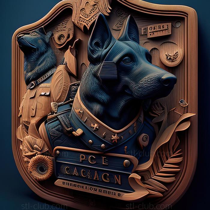 3D модель Дело о полицейской собаке K 9 Caper Gardie (STL)